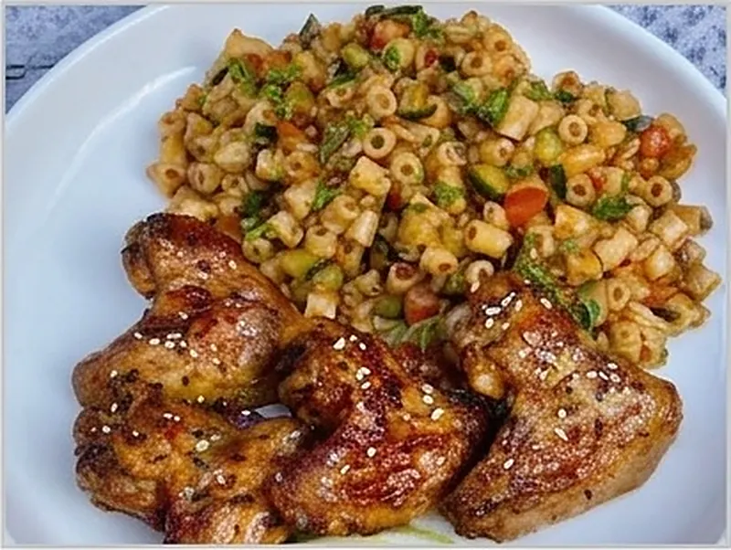 Chicken pasta in a creamy sauce